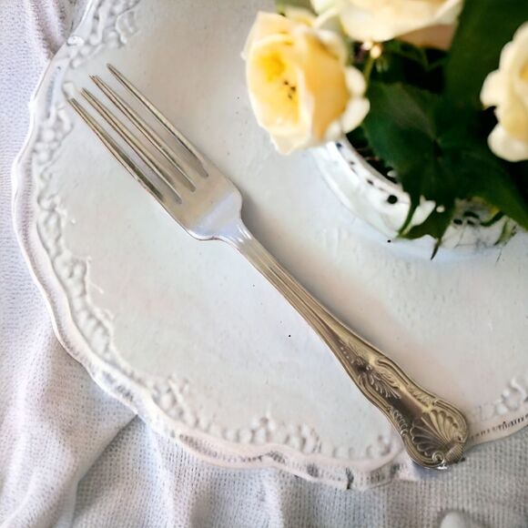 International Silver Co Dinner Fork Kings Pattern Silver Plate Flatware Single. - Picture 1 of 16